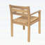 Ensemble de 2 chaises de salle à manger d'extérieur en bois d'acacia avec sièges tissés - Fauteuils de patio rustiques, durables et confortables pour tout environnement extérieur