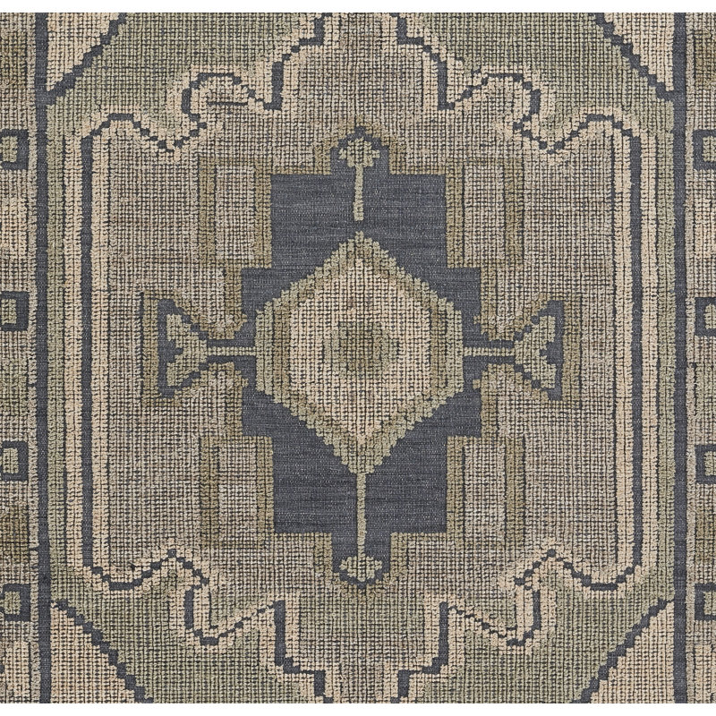 Aris Oriental Handmade Flatweave Wool/Cotton Area Rug in Taupe/Brown/Gray, Rectangle 8' x 10'