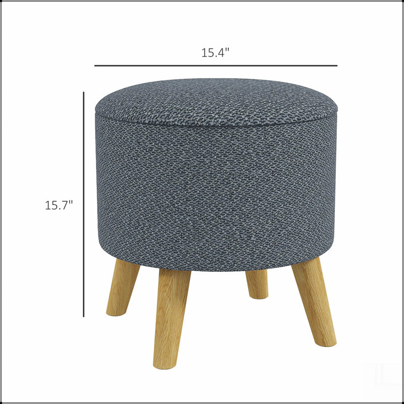 Repose-pieds avec rangement, repose-pieds rond et tabouret