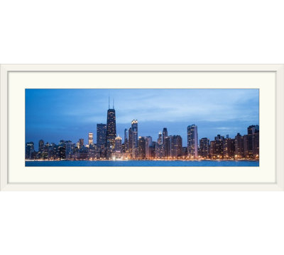 " Chicago City Skyline in the Evening " Print