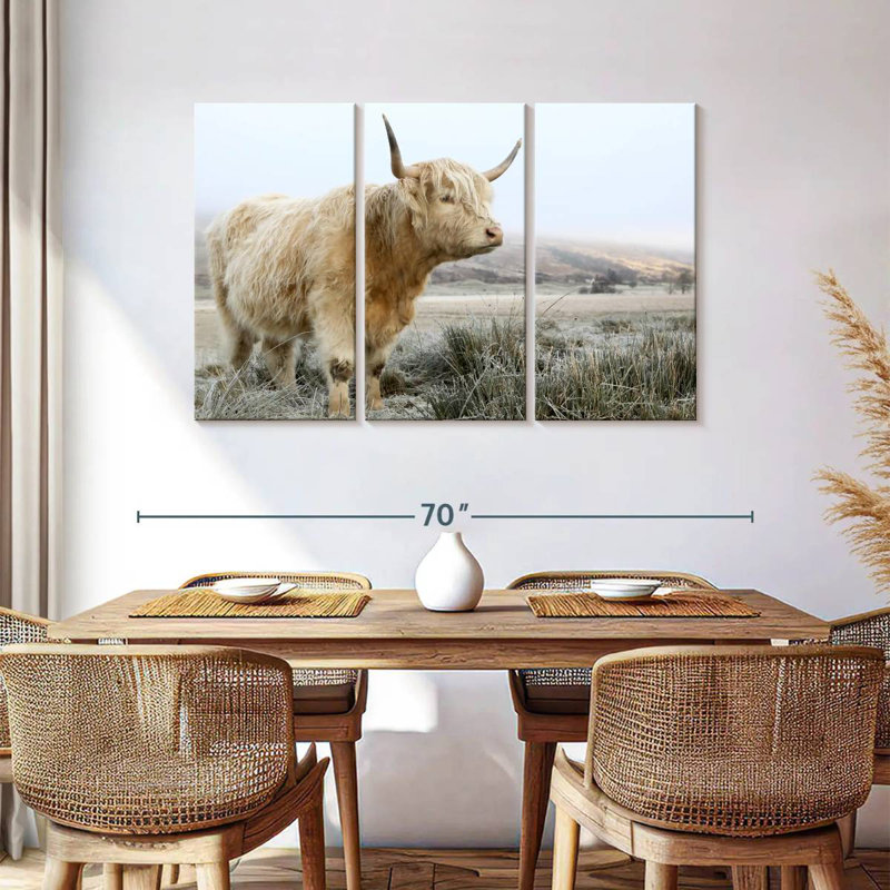 Vache sauvage sauvage des Highlands, H 36 po x l 57 po