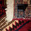 Tapis rouge / ivoire en laine / coton 2 pi 10 po x 10 pi 6 po Oriental