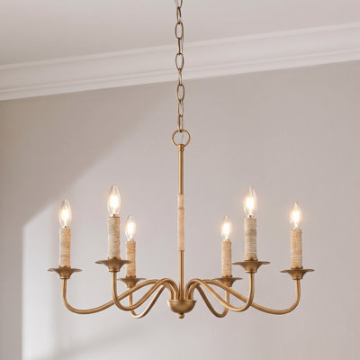6 - Light Candle Style Classic / Traditional Chandelier