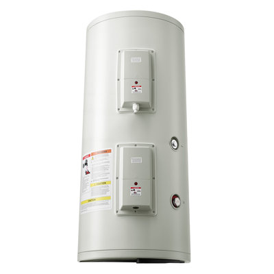 30 Gallon Electric Tank Water Heater, 5000W Point-of-Use Hot Water Heater with LED Display, Knob Control, Top Outlet, 240V with T&P Valve for Large Families, Small Commercial Spaces, Gray