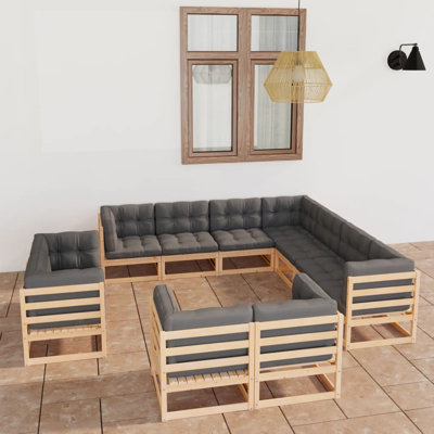 Ensemble de conversation modulaire avec coussins Sheniah