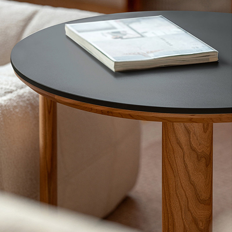Round Coffee Table, 18.11" H x 23.62" L x 23.62" W