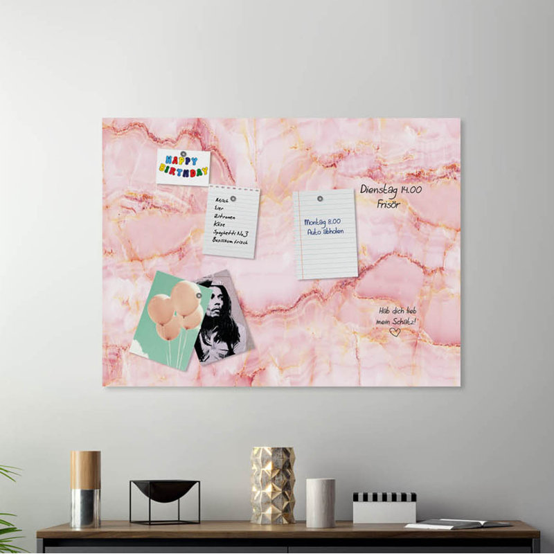 Magnetic Glass Photo Memo Board