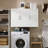 White Wall Mounted Cabinet with Adjustable Shelves – Bathroom Medicine Cabinet, Laundry Room Storage Organizer for Kitchen & Toilet-1226681676
