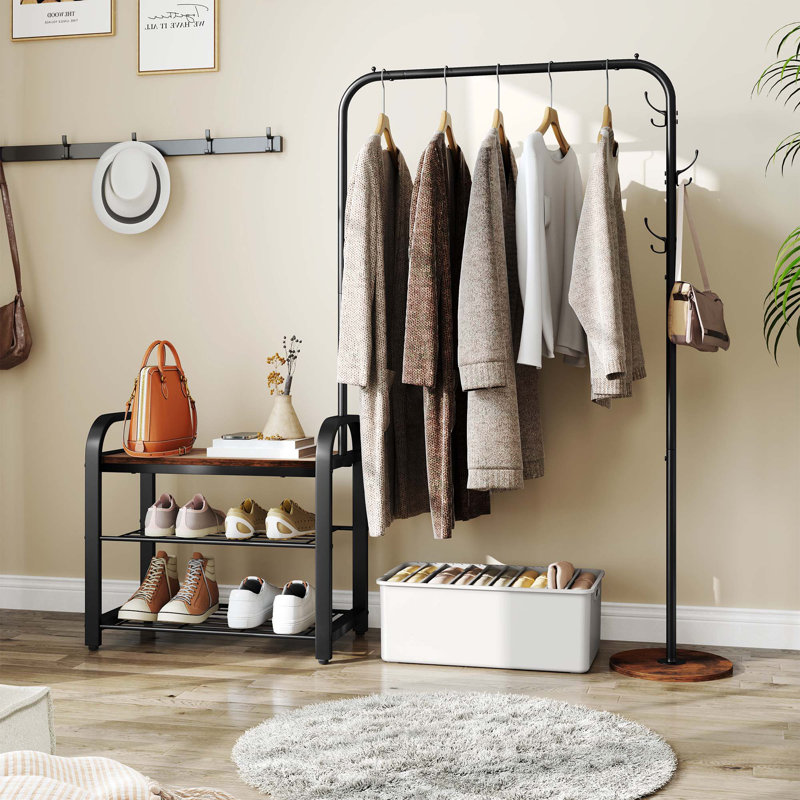 Hall Tree 99cm Wide with Bench and Shoe Storage