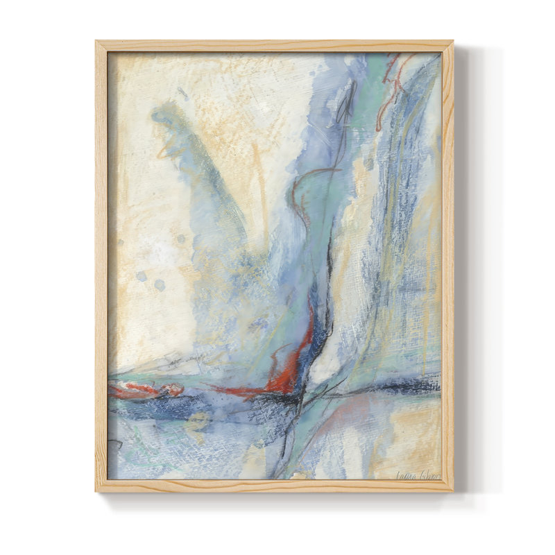 Cracking Open II Framed Print - Solid Wood, Natural, 11" H x 9" W