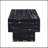 The Black Coffee Table Has Patterns. Modern Rectangular Table, Suitable For Living Rooms And Apartments. 43.3"*21.6"*17.2"