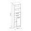Dennett Bookcase of laminated Chipboard 16 mm