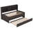 Antique Gray Twin Wooden Bed With Bookcase Headboard, Storage And Trundle Feature Built-In Areas, 3 Drawers-1179192960