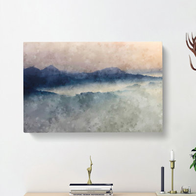 Misty Mountains - Wrapped Canvas