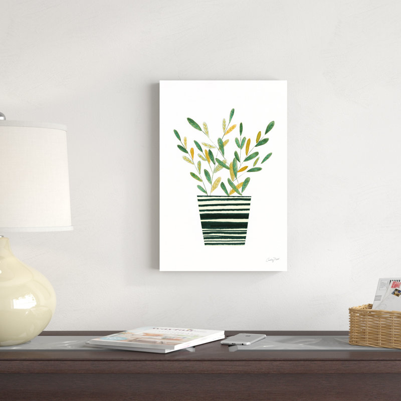 «Herb Garden I» par Courtney Prahl - peinture sur toile tendue, H 18 po x l 12 po x P 1,25 po