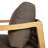 Outdoor Club Chair , Acacia Wood Frame With Rope Back Detail, Water-Repellent Beige Cushions For Patio/Backyard/Deck-96625185