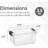 Superio 3.4 Qt. Clear Mini Storage Bin with Lid, Plastic Organizing Storage Box for Home-84381392