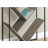5-tier display shelf with V-shaped slanted shelves, black metal frame-682756628