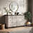 54" W Drawer Dresser Chest with Extra Large 6 Drawers, Antique White