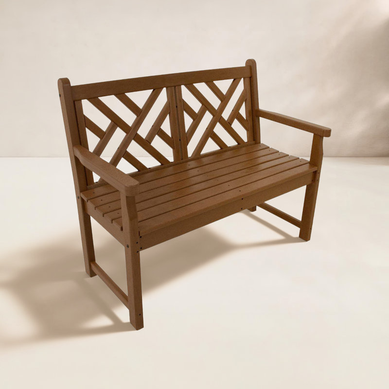 POLYWOOD Chippendale 48" Bench, Teak