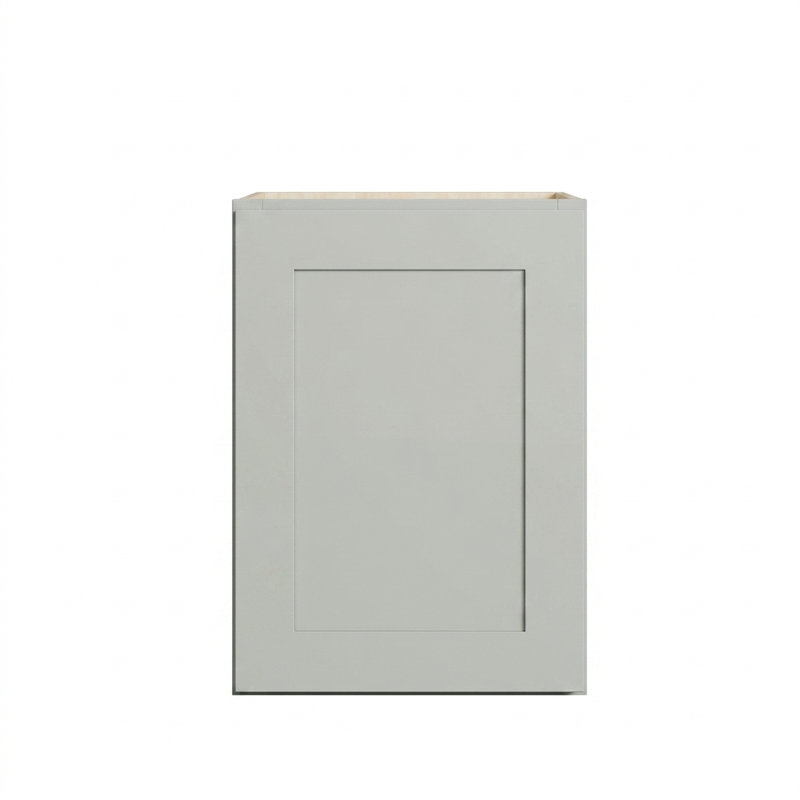 Armoire murale moderne de style Shaker, structure en bouleau massif, caisson en contreplaqué plaqué bouleau, fini mat doux à base d'eau, étagère réglable, plusieurs largeurs (9" à 39")