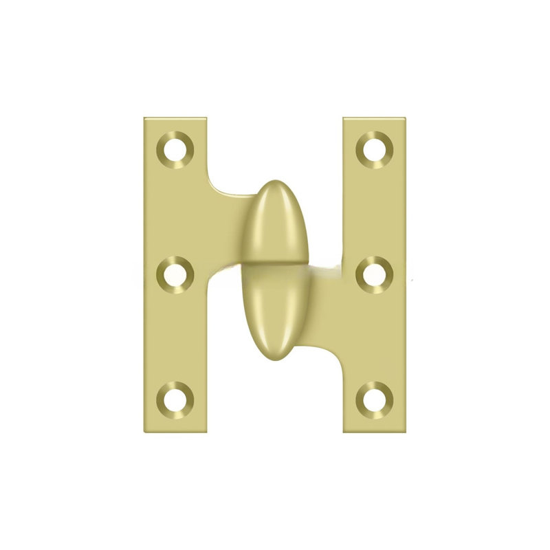 Hinge, Polished Brass, Right Hand