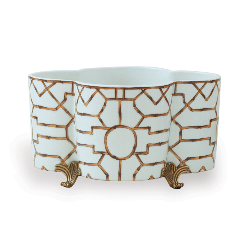 Pot de fleurs en porcelaine
