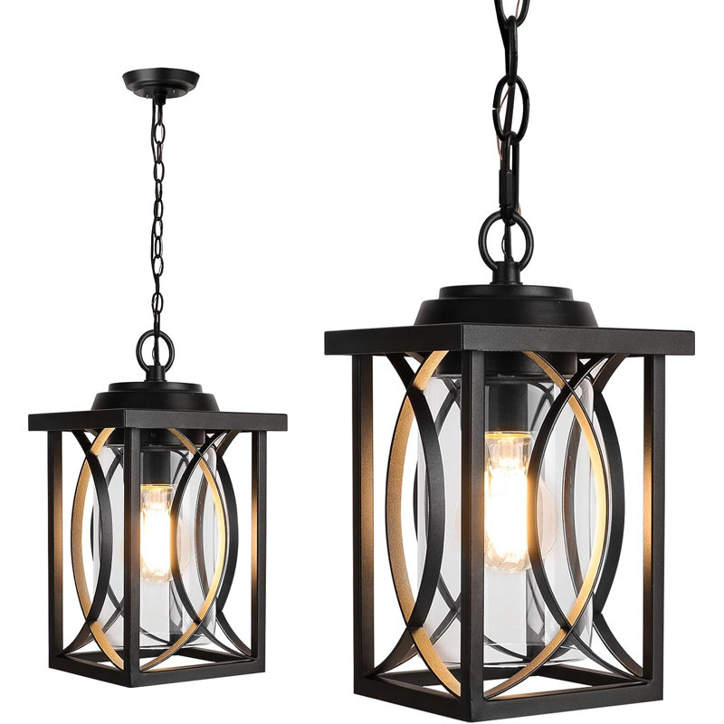 Luminaire suspendu noir mat à 1 lumière Reveica