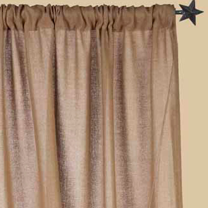 Estanislao Cotton Curtain Single Panel, Oat, 40" W x 63" L