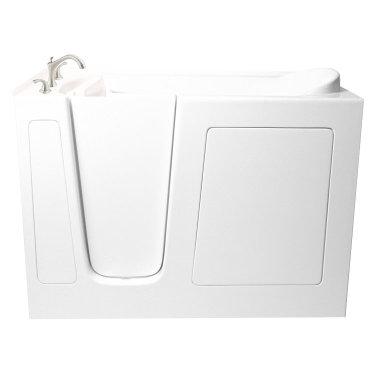 48'' x 29'' Soaking Acrylic Bathtub with Faucet, Left