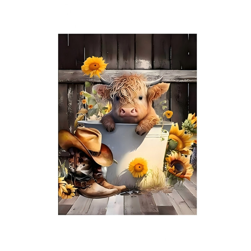 Adorable art mural en toile 24 po x 32 po