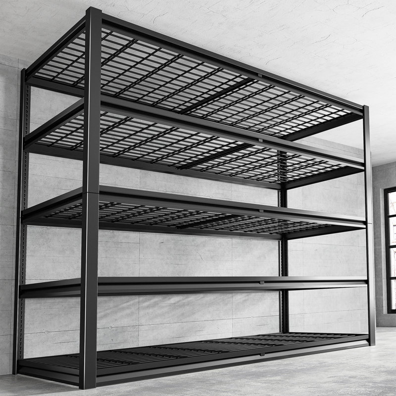Natajia Metal Shelving Unit Heavy-duty Garage Shelf, 78" H x 55" W x 26" D