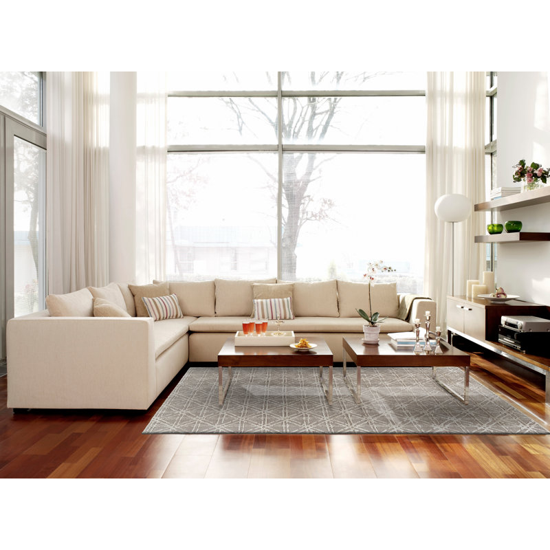 Alusine Geometric Indoor Rug, Rectangle 8' x 11'