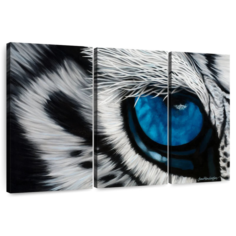 Oeil de tigre bleu Brampt, H 36 po x l 57 po