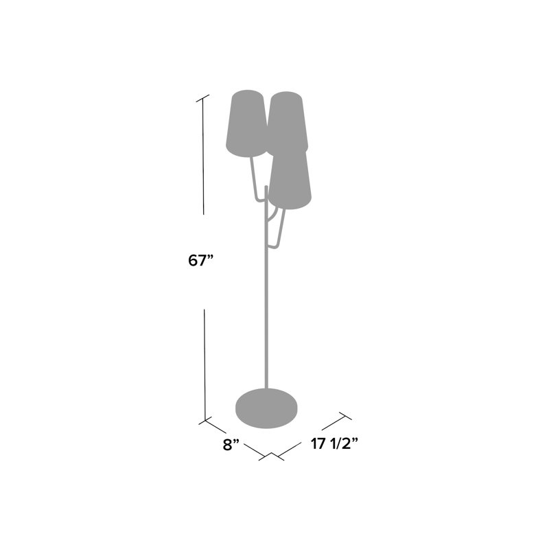 67" lampadaire d'arbre Orrstown
