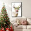 «Holiday Deer II», reproduction d'art sur toile-1713531789-1713531778