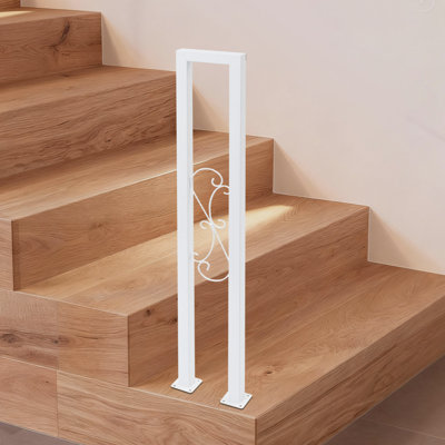 Mains courantes pour escalier intérieur Mains courantes en forme de U Rampe d'escalier industrielle pour porche, jardin, couloir