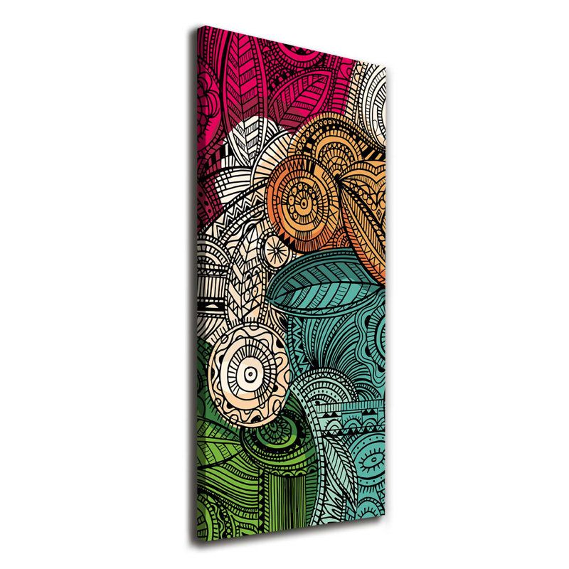 Abstract Feathers - Wrapped Canvas Print