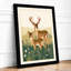 Deer and Fawn Mid-Century - Framed Print-1554169897-1554170838