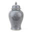 Gray Crackle Lidded Jar
