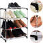 Petite étagère à chaussures empilable à 4 niveaux, étagère de rangement légère pour vestibule, couloir et garde-robe-1847498941-1847498939