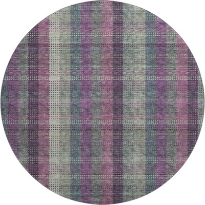 Premium Machine Washable Prisco Plum Rug