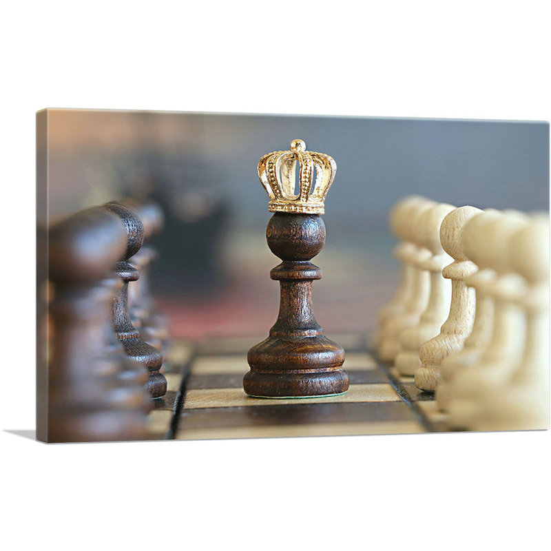 «Chess King», reproduction de photo sur toile tendue, H 26 po x l 40 po x 1,5 po