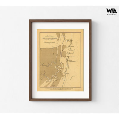 Fort Sumter And Wagner 1863, Fort Sumter National Monument Poster, South Carolina History Poster Print, US Military House Decor