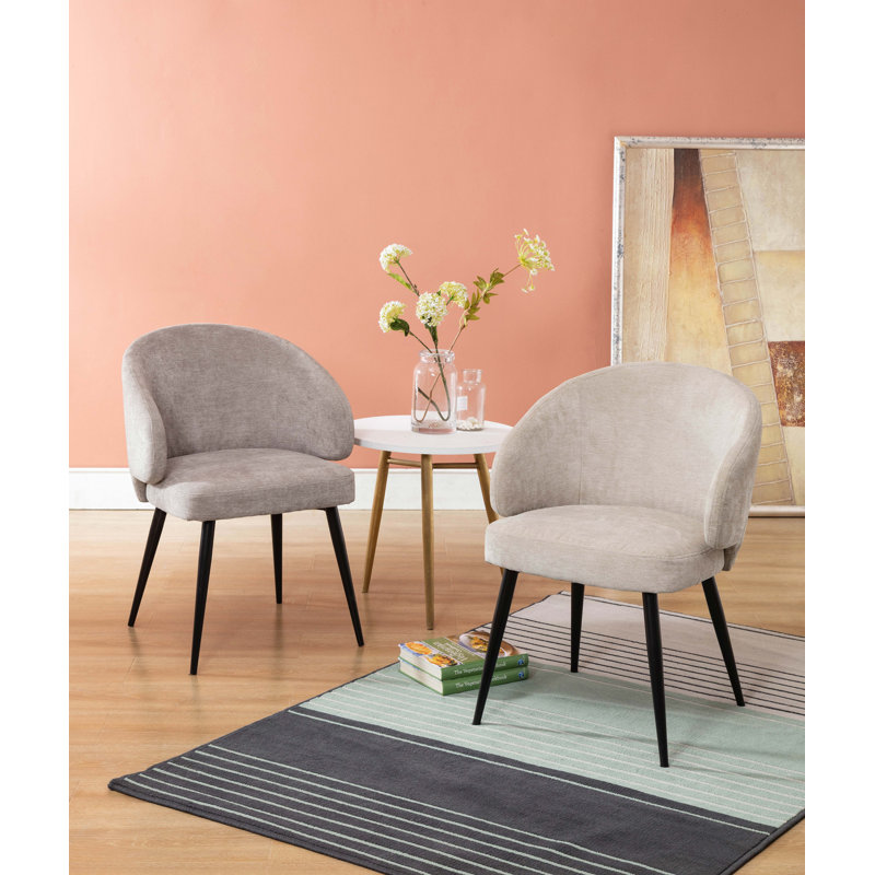 Cloey 46cm H Upholstered Upholstered Back Armchair, Grey