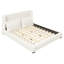 Lit plateforme tapissier avec 2 coussins-395858801-395858574