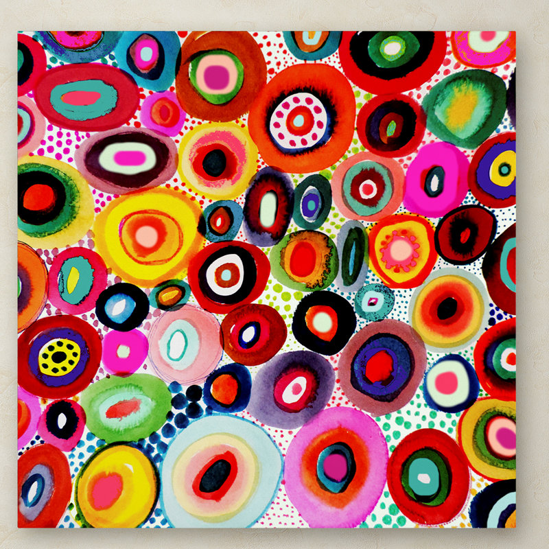 «Tourbillons» par Breagh, impression sur toile tendue, H 35 po x l 35 po