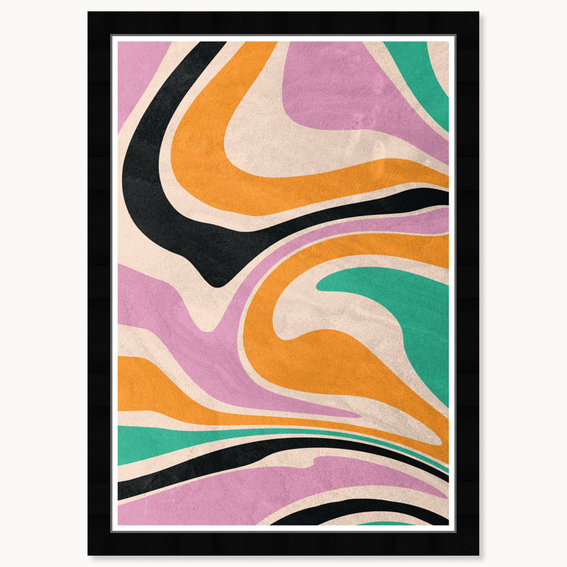 Flowing Tide, Black Framed