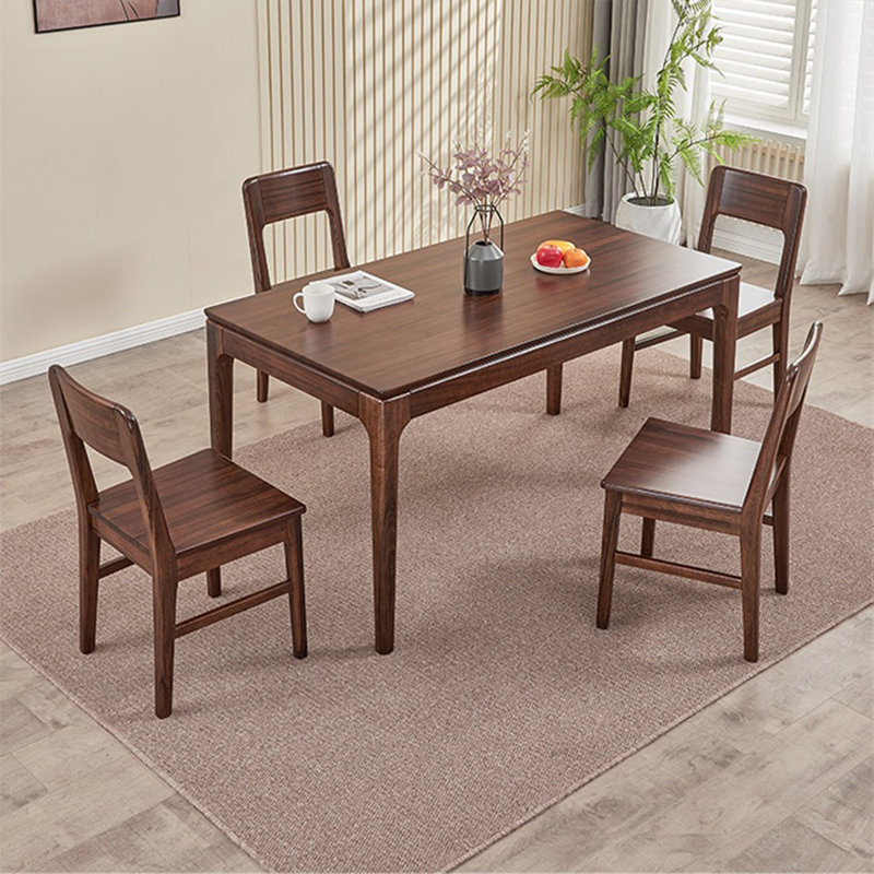 Ensemble de table simple en bois massif de haute qualité, 5