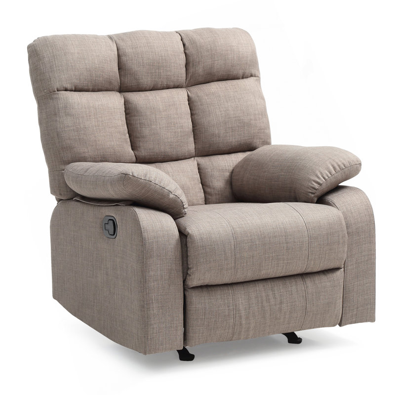 Fauteuil inclinable contemporain gris, Gris